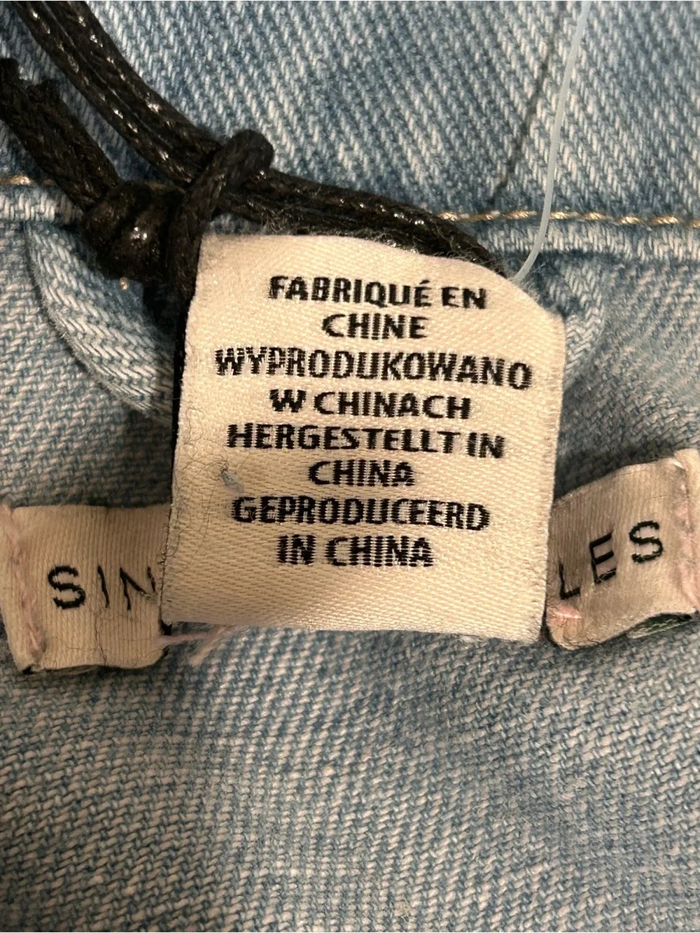 Jean Jacket Top Women’s  Frayed Hem Raw Edge Size XL